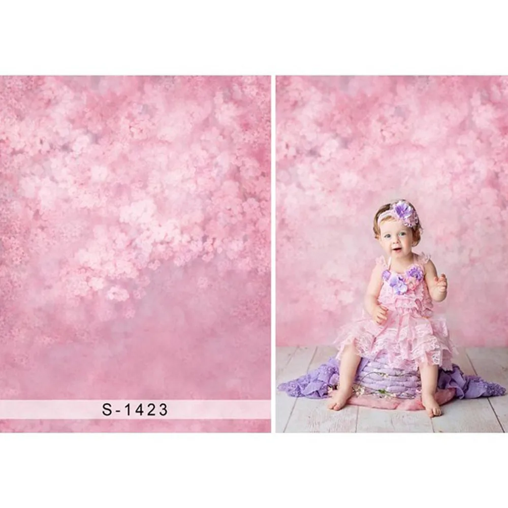 

Pink Floral Backdrop Photography Bokeh Flowers Newborn Photoshoot Props Princess Baby Girls Children Photo Studio Backgrounds