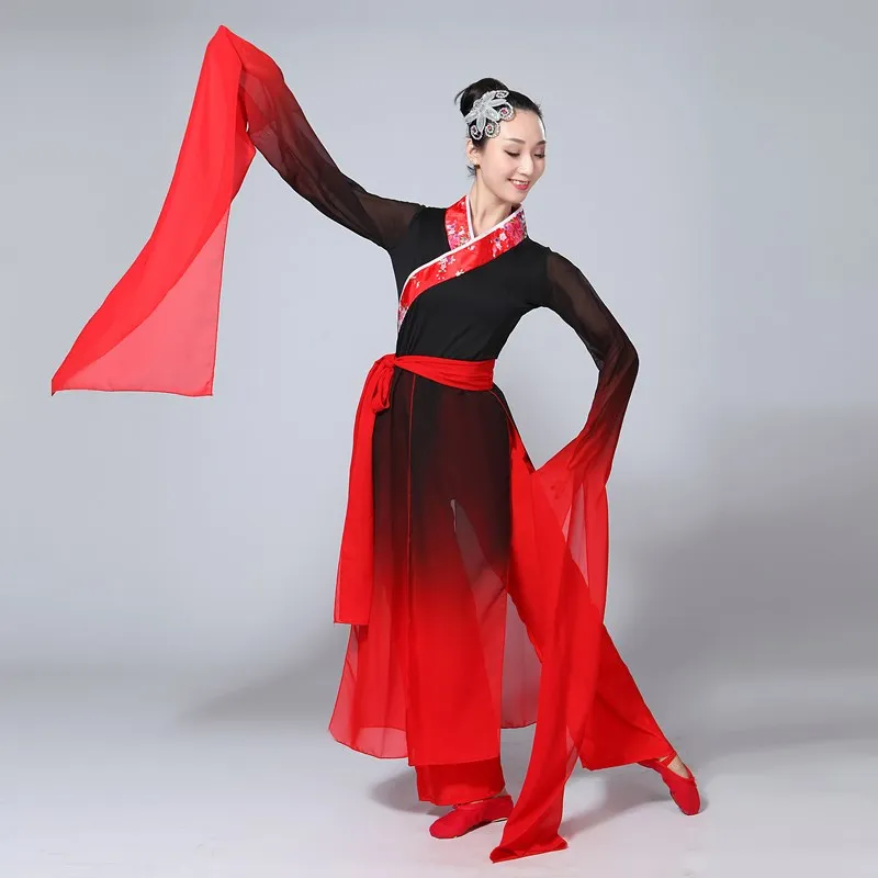 2018 The new national classical dance limp walk dance performance adult women\'s ink Plucking dance costumes TB18130