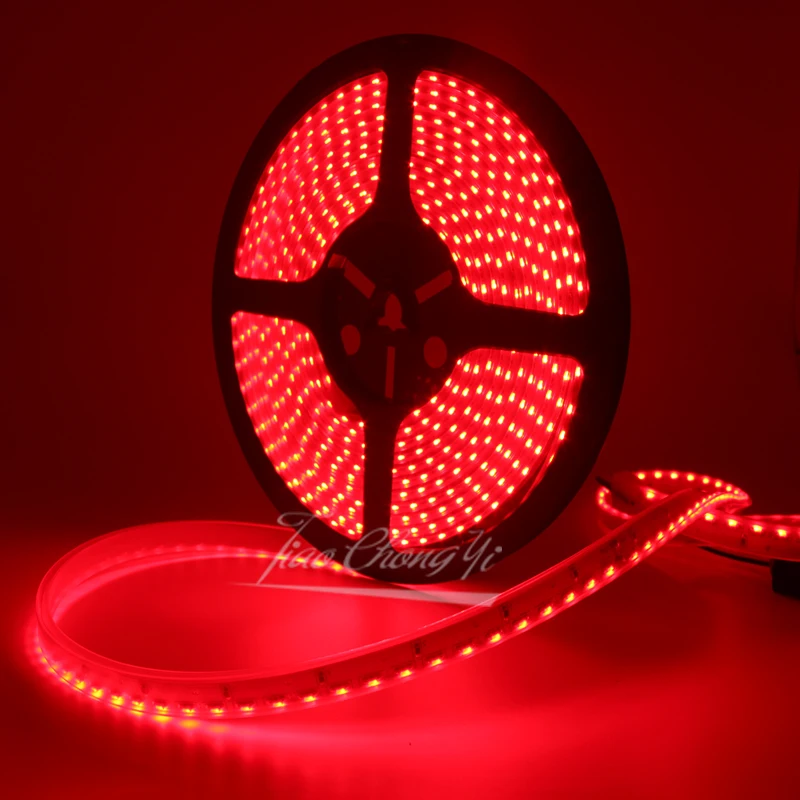 5M SIDE 335 SMD 120LED/M side-Emitting Red LED strip IP67 waterproof in silicon Tube DC12V 10mm width