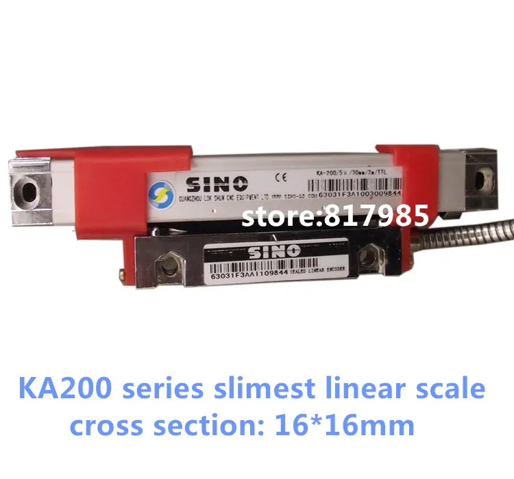 Sino slimest KA200 linear glass scale 16*16mm cross section 1micron linear encoder