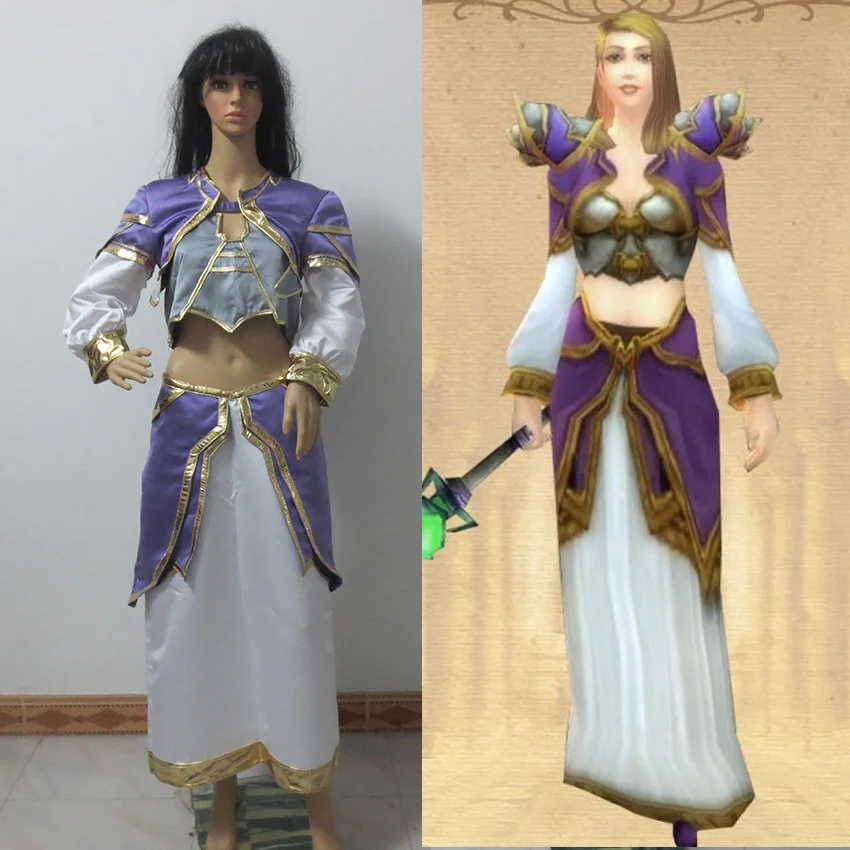 Anime Game WOW Jaina Proudmoore Cosplay Costume