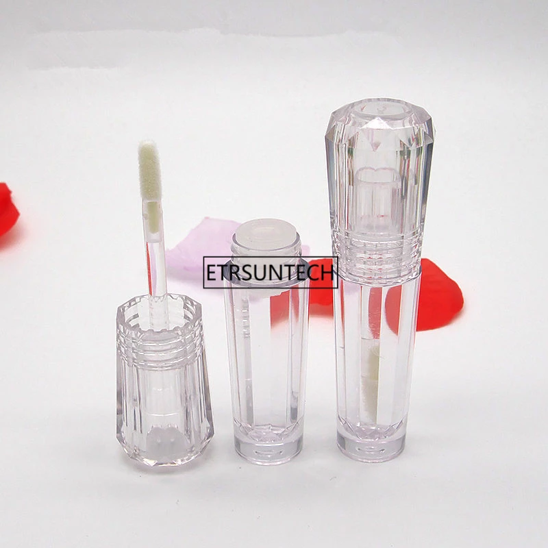 100pcs 3ml Makeup Liquid Empty Lipstick Lip Gloss Tubes Transparent Cosmetic Packaging Container F3220