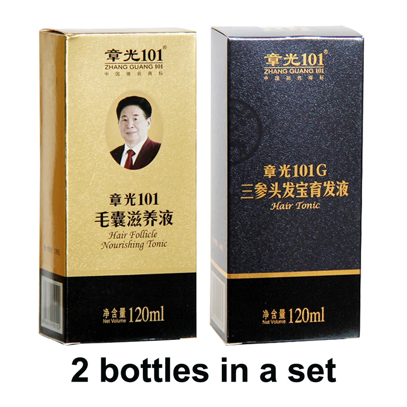 

Zhangguang 101 Hair Follicle Nourishing Tonic + 101G, 2 pieces in a lot Anti hair loss Hair Regrowth sets 100% original