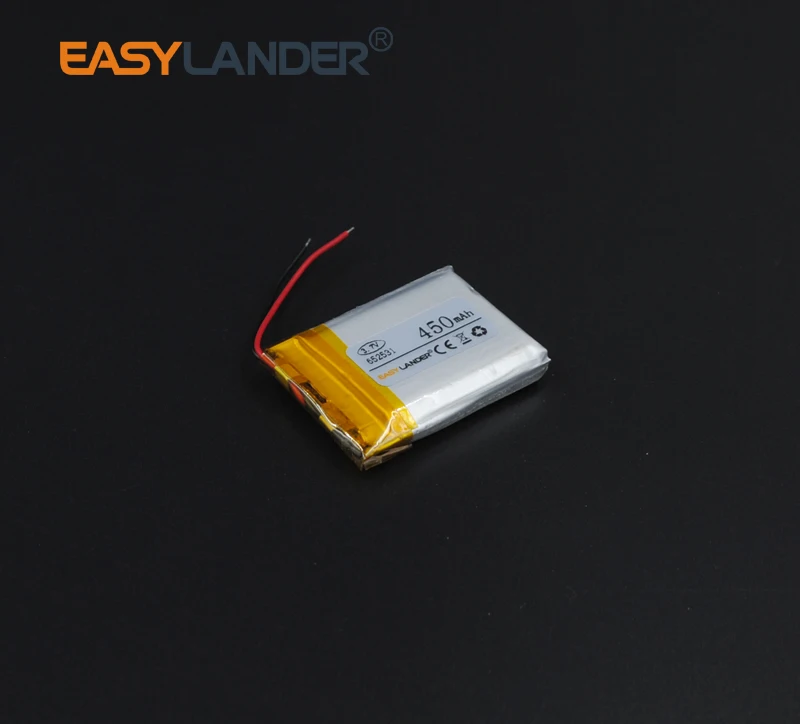 3.7V 450mAh 652531 Rechargeable Lithium Li-ion Polymer Battery