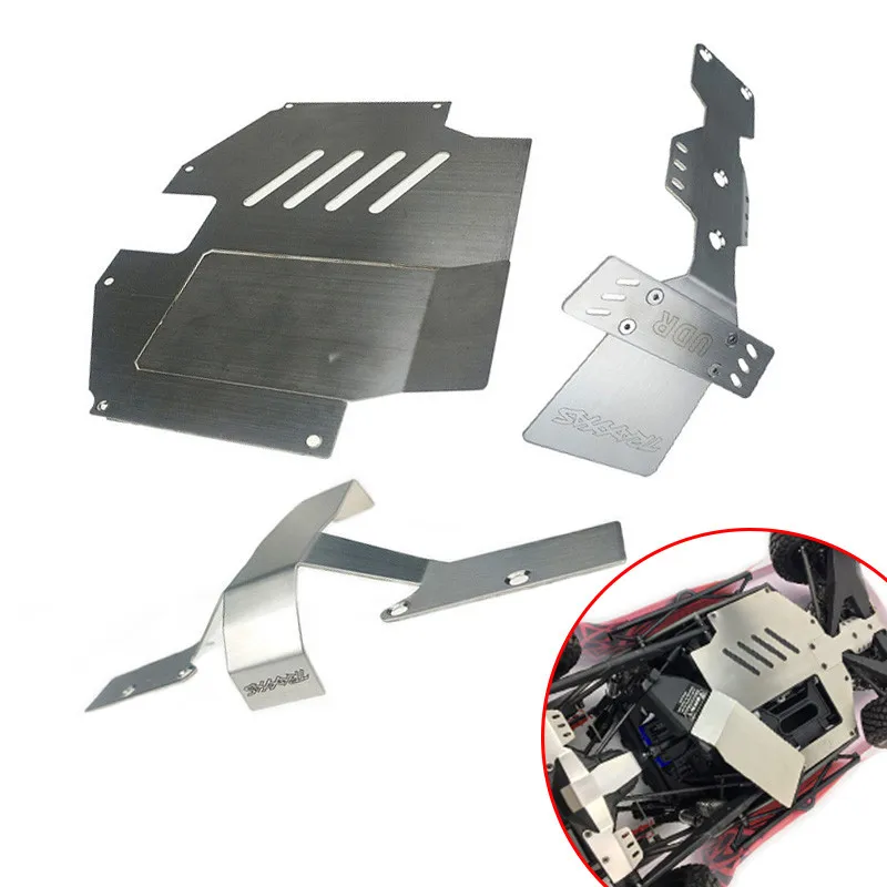 Stainless Steel Axle Protection Armor Skid Plate Chassis Armor For 1/7 Traxxas UDR Unlimited Desert Racer metal Upgrade Parts