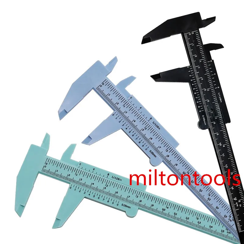 80mm 150mm 6inch Mini Plastic Sliding Vernier Caliper DIY Measure Tool Ruler Sliding caliper thickness guage