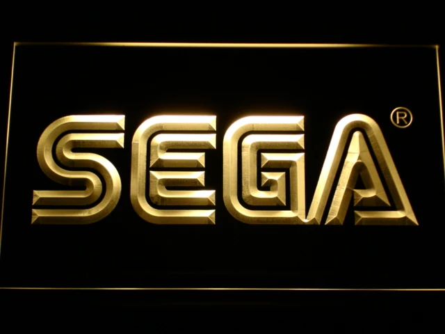 e054 Sega LED Neon Light Signs with On/Off Switch 20+ Colors 5 Sizes to choose