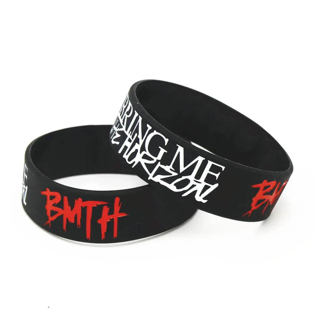 

1PC Music Band Wide letters Silicone Bracelets&Bangles Death Metal Rock Music Silicone Wristband Fans Gifts SH211