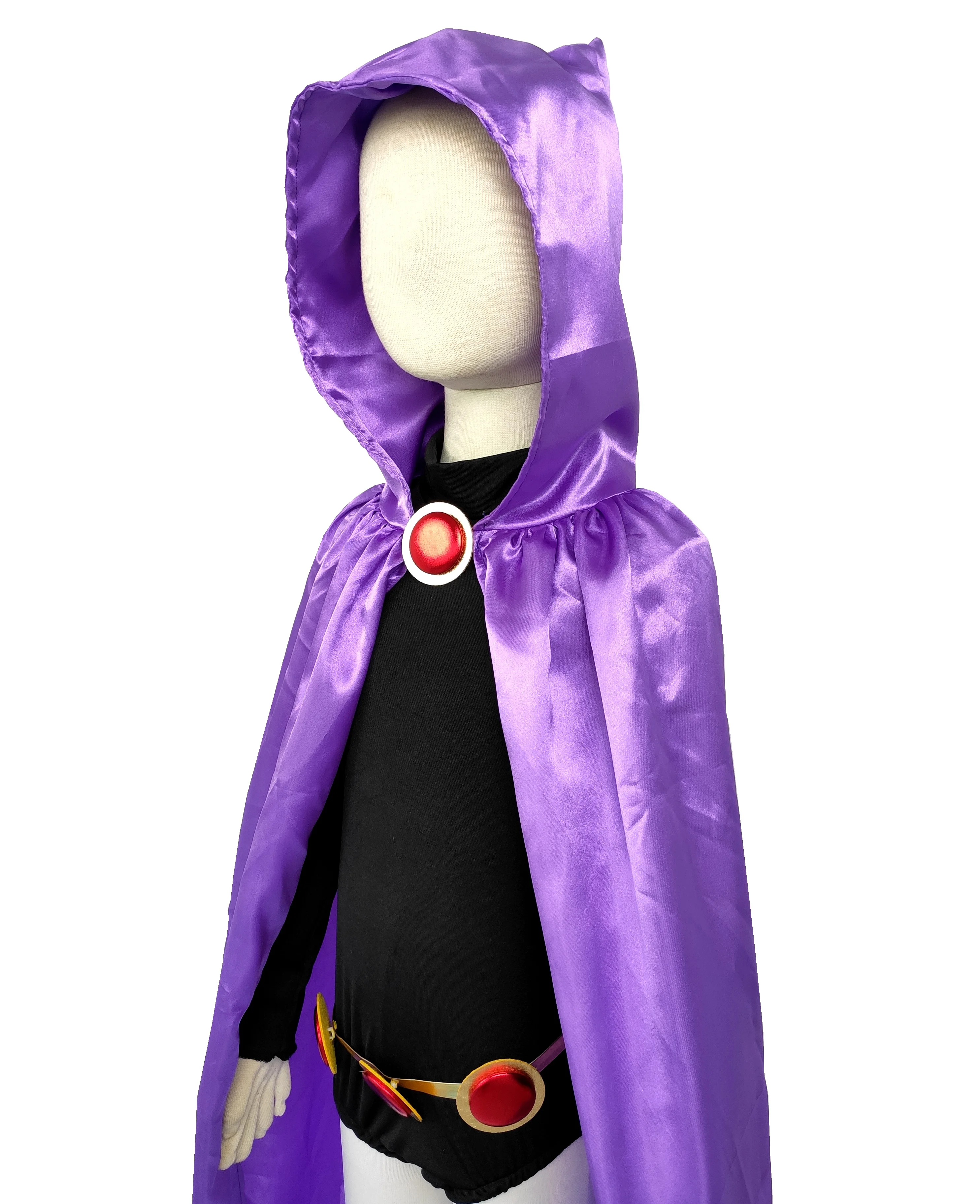 Robe de luxe pour filles et adultes, Costume Titan Raven pour Cosplay et Halloween, 4 pièces/1 ensemble, costume de fête d'anniversaire