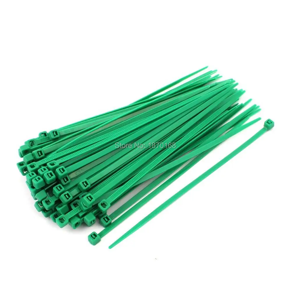 

4mm x 200mm Self Locking Nylon Cable Ties Heavy Industrial Wire Zip Ties Green 1000pcs