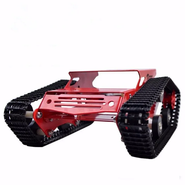 Robot Tank Car Metal Frame With DC Motor Caterpillar Crawler Chassis For DIY Robotic Model Robotics Experiment RC Toy Remote Kit