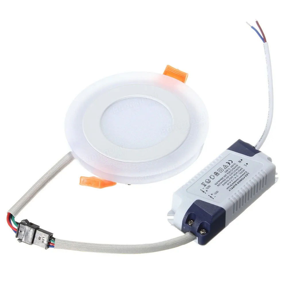 Remote Control 3 Models White & RGB Led Panel Light 6w/9w/16w/24W Ultra Thin Recessed LED Ceiling downlight Acrylic Panel Lamp