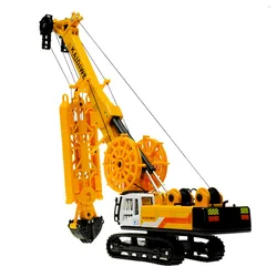 KAIDIWEI Alloy engineering car trenching machine christmas new year gift children's toy model 1:64