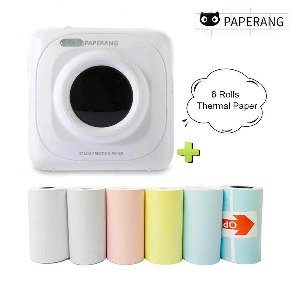 PAPERANG Mini Thermal Bluetooth Printer Portable Photo Pictures Printer for Mobile Phone Android iOS Impresoras Fotos Gift