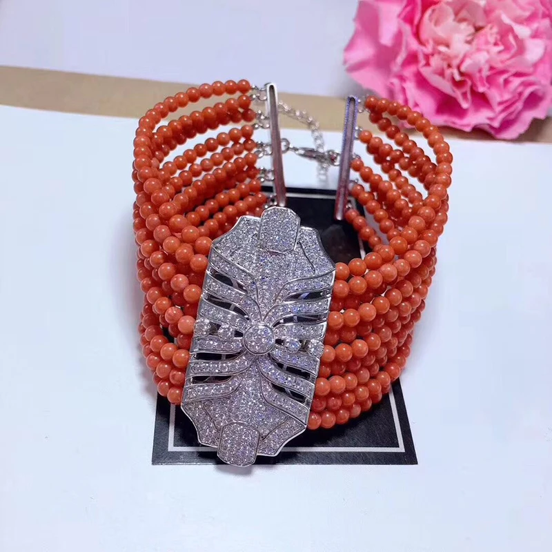 Diy Bracelet Clasp Hooks Lobster Chain  Zirconia Crystal Jewelry Accessories for Women Handmade Pearl Beads Necklace Bracelet