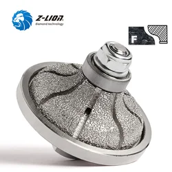 Z-LION F20 Type Shape Diamond Vacuum Brazed Hand Profile Wheel For Countertop Edging Granite Marble Edge Grinding Router Bit