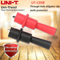 UNI-T UT-C05B Straight hole alligator clip (with jacket type) for UT81B, UT81C oscilloscope multimeter