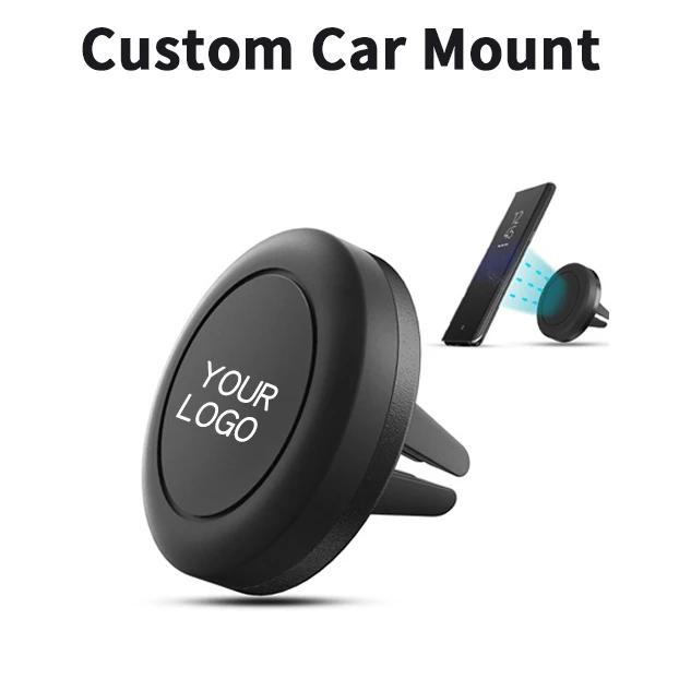 

30 pcs Customize Magic Air Vent Magnet One Step Mounting Magnetic phone Stand Car Mount Phone Holder for iPhone 6 5S Android