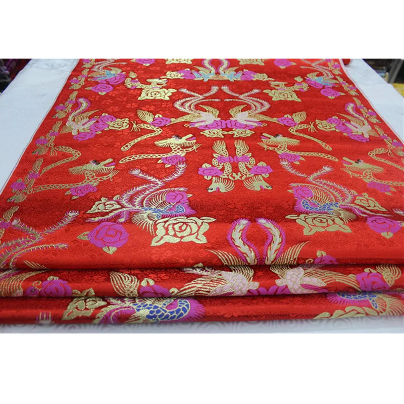 CF98 Dragon Jacquard Brocade Fabric, Chinese Style Wedding Fabric, Chinese Characteristics Gift Patchwork Fabric For Sewing