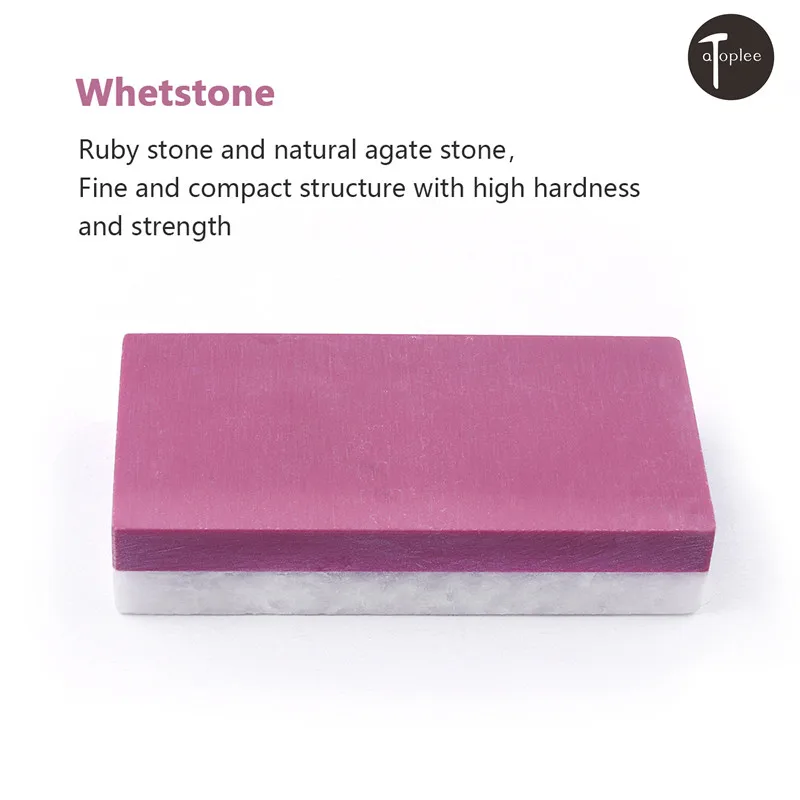 

1Pcs Double-sided Grit 3000&10000 Sharpening Stone Ruby / Natural Agate Jade Whetstone Hone Oil Stone Knife Grinder kitchen Tool