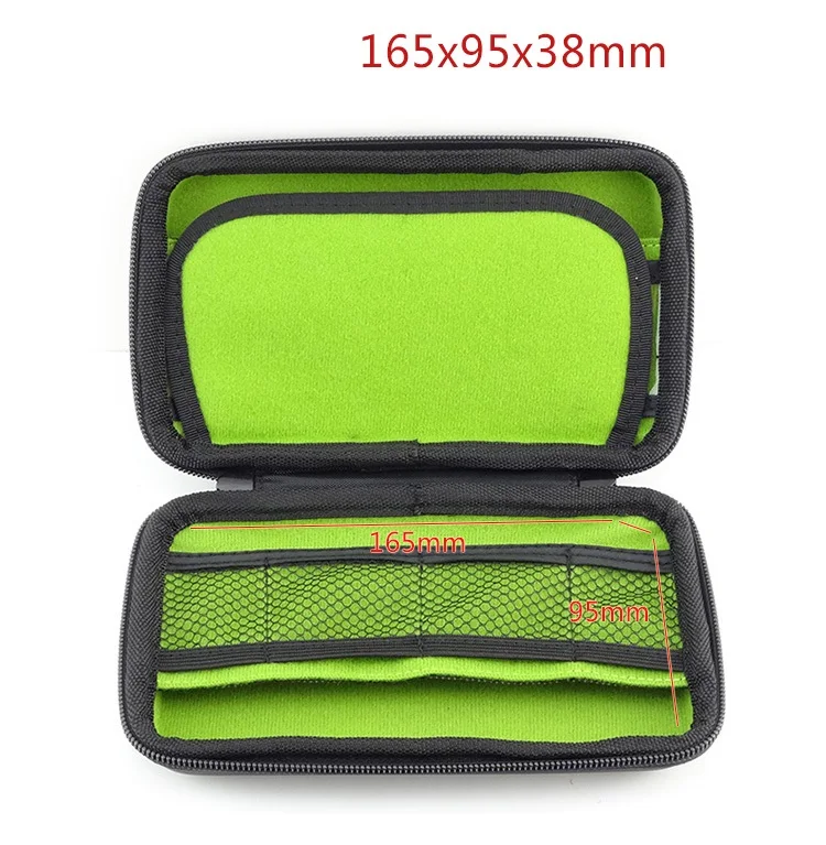 GHKJOK PU 가죽 하드 쉘 케이스, U 디스크, SD 카드, USB 플래시 드라이브, 파워 뱅크 하드 디스크용 전자 액세서리 정리함