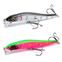 1pc Minnow Fishing Lure 3D Eyes 8.5cm/5.8g Crankbait Wobblers Artificial Hard Bait Bass Pike Carp Fishing Pesca