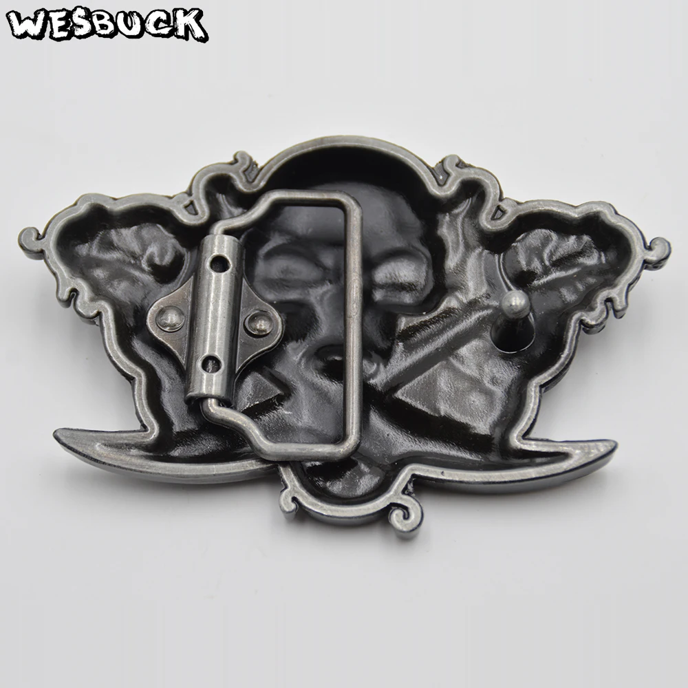 WesBuck Brand Belt Buckle Memento Mori Belt Buckles for Men Women Skull Buckles