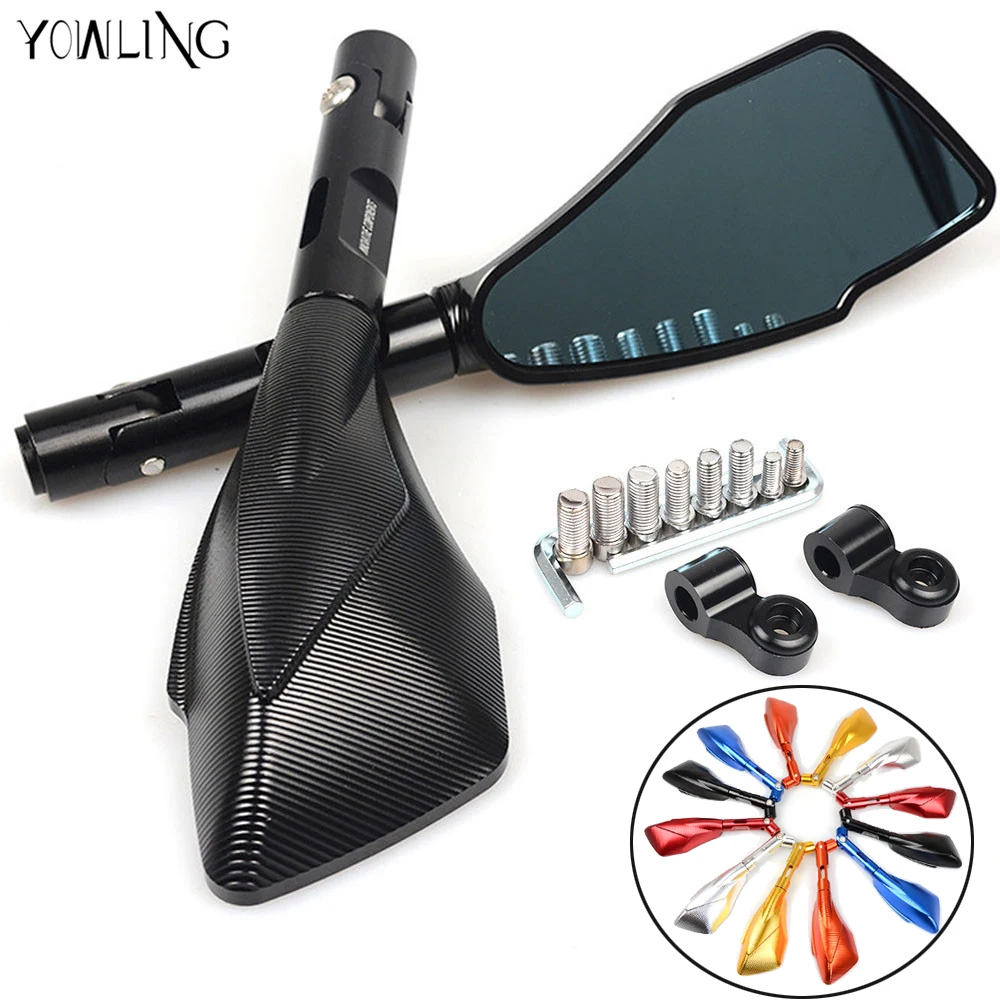 Motorcycle Mirrors motorbike moto CNC Rearview side Mirror Aluminum For suzuki YAMAHA XJR400 XJR1200 XJR1300 XJ600 XJ6 all year