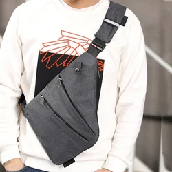 2023 New Men Sling Bag Oxford Anti Theft Crossbody Shoulder Bags for Outdoor Sport Travel Hiking Waterproof Chest Pack For Male
