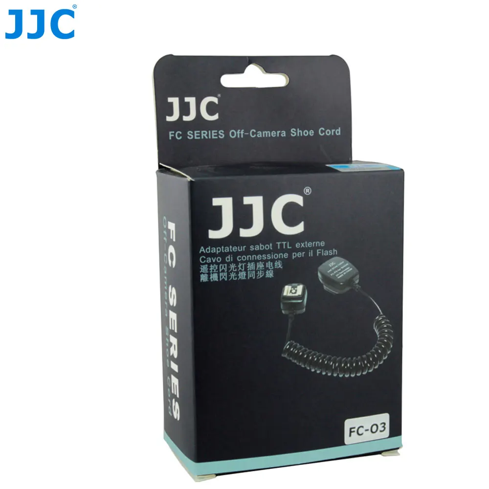 JJC TTL Off Camera Flash Kabel Flitsschoen Cord Sync Remote Light Focus Kabel voor OLYMPUS Panasonic Camera Flitsers Vervangt FL-CB05