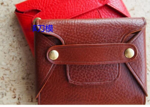 DIY кожаное ремесло без стежка, сумка для монет, высечка, нож, форма, металлический дырокол, инструмент, лезвие, резак 9,2x6,8 см
