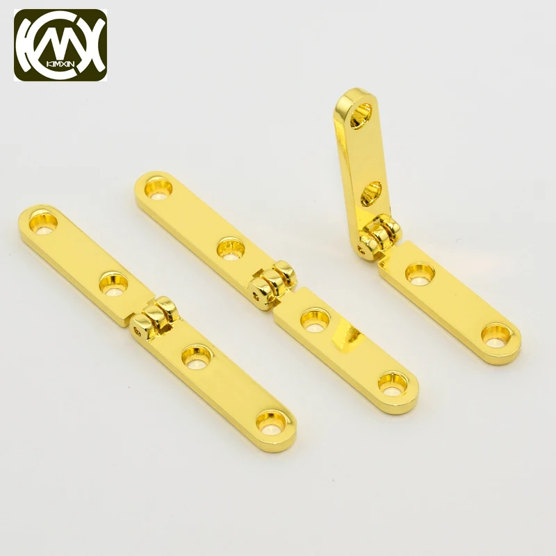 10pcs 54*6mm KIMXIN sales High quality 180degree Flat open hinges for jewlerycase Woodenbox zinc alloy hinge With screw W-322