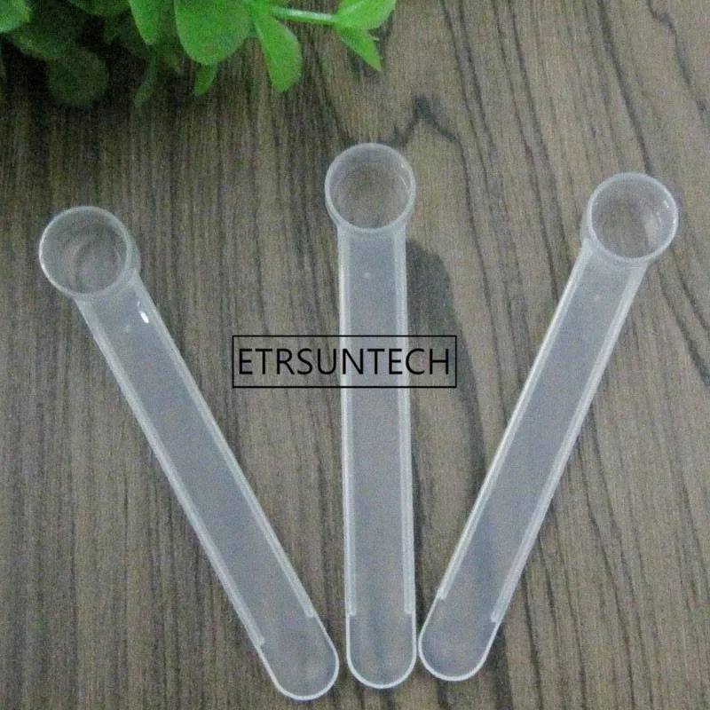 1g/2ml Plastic Measuring Spoon for Coffee Milk Protein Powder Nutrition Powder White Clear Plastic Scoop