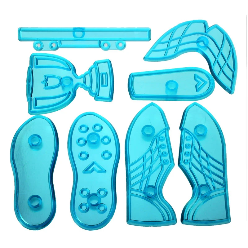 8pcs/Set Cake Mold Decorating DIY Tools Plastic Fondant Cutter Create Worldcup Soccer Boot Trophy Football Sugarpaste Craft