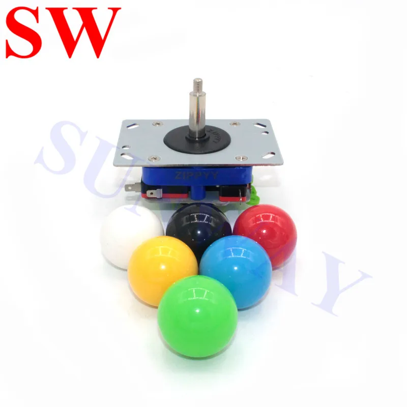 2pcs/set 2/4/8 Way Operation short shaft Arcade Zippyy Joystick for Arcade Games Machine Switchable Ball DIY Stick