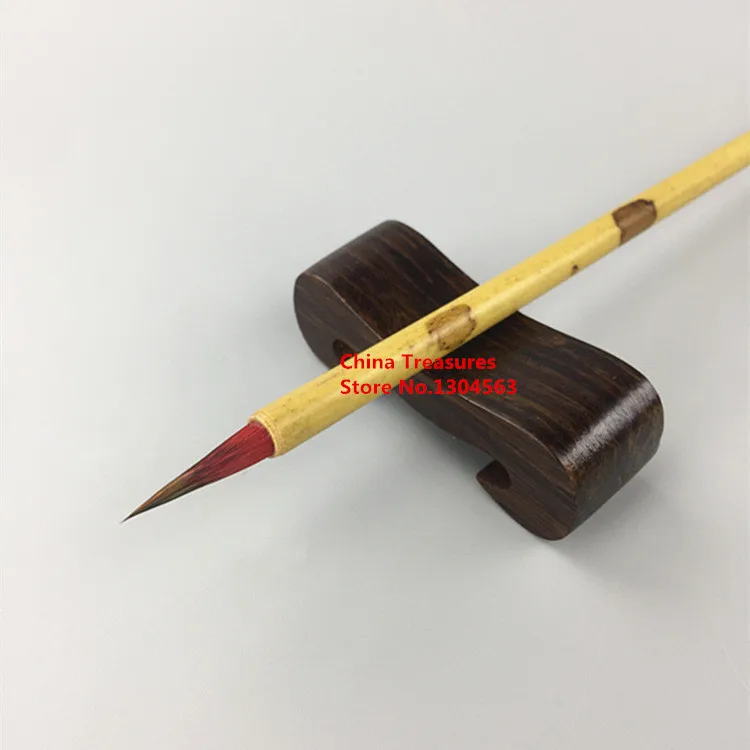 2pcs/lot,Chinese Red Brush Pen Chinese Calligraphy Brush hair pen Chinese Writing Brush Xiao Kai Chinese Painting Liner Brush