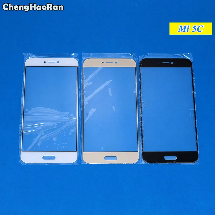 ChengHaoRan New Outer Top Screen Lens Front Glass For Xiaomi mi 5 5C 5S 5SPlus 5S Plus LCD Screen Replacement Touch Panel