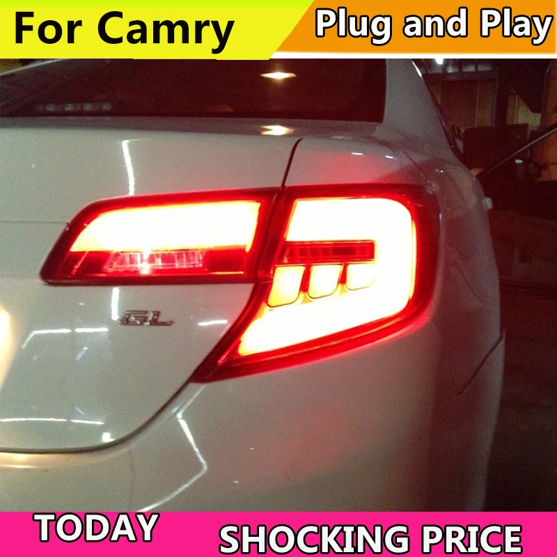 

Doxa Car Styling For Toyota Camry 2012 2013 2014 Middle East Tail Lamp Rear Taillights Rear Lamp DRL+Turn Signal+Brake+Reverse