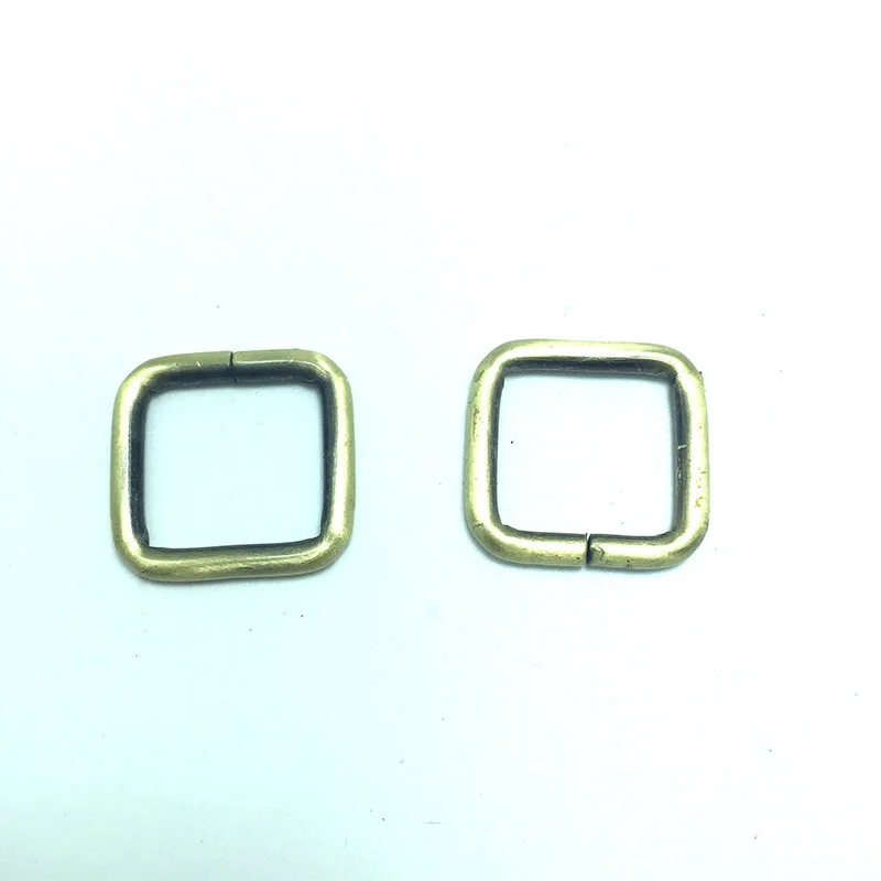 20 x 20 mm Bronze rectangle ring , Rectangle Slider