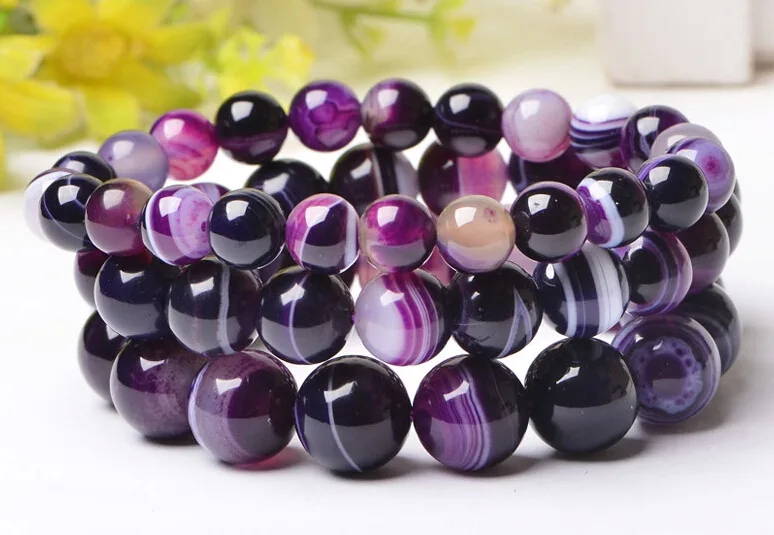 Fashion Purple Onyx Bracelets for Women Buddha beads Bangle Ethnic Accessories Men Bracelet Valentine\'s Day Gift