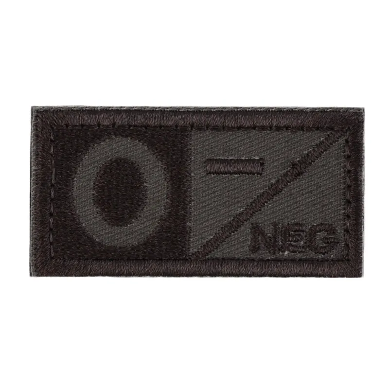 Insigne DulMilitary de groupe de patch de groupe sanguin, mode cool, point de vente avant, NEG négatif, A-B-AB-O, chapitre A, B, AB, O