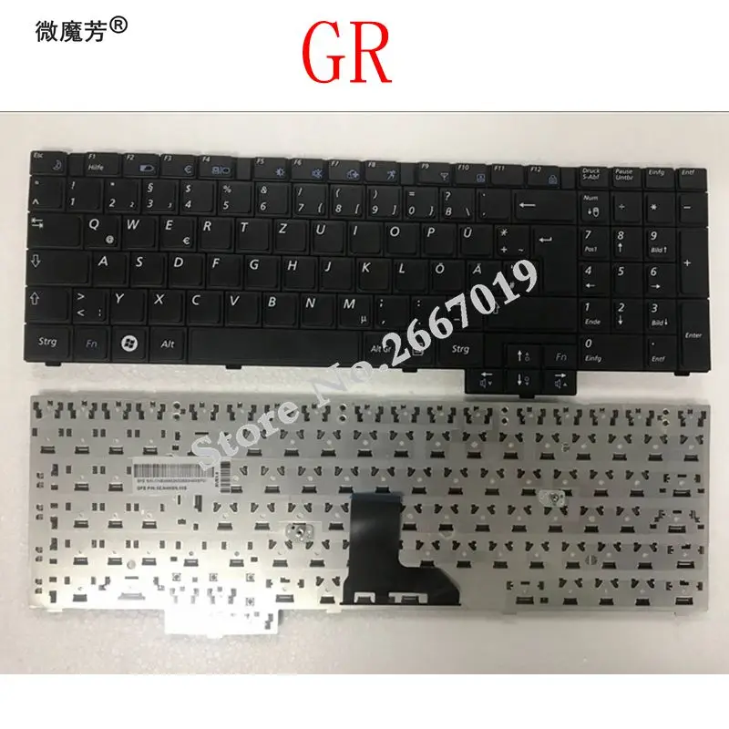 GR Keyboard for Samsung R620 R528 R530 R540 NP-R620 R525 NP-R525 R517 R523 RV508 Black laptop keyboard