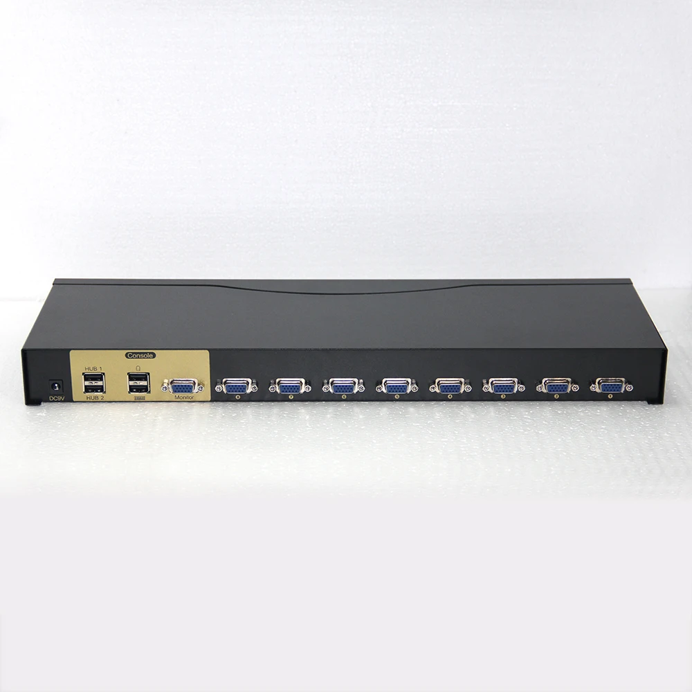 Charmvision UK801R 8 PCs USB VGA KVM Switch Full Speeds 4 ports USB2.0 Simultaneously Mouse Keyboard Monitor Remote Control