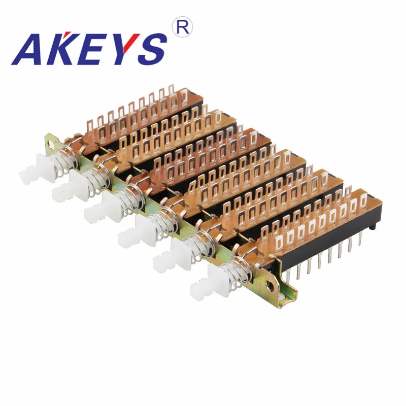 

1 шт. PBS 62H18 18-контактный прямой кнопочный переключатель с блокировкой и кронштейном с отверстием