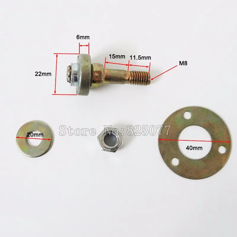 8PCS Small Size M8*45mm Rocking Chair Bearing Furniture Connecting Piece Screw Kit Rocking Chair Accessories Connecting