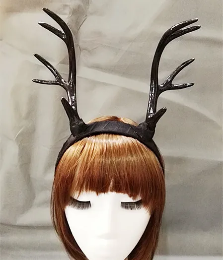 

Steampunk Deer Antlers Headband Gothic Horn Headpiece Handmade Vintage Hair Accessories Retro