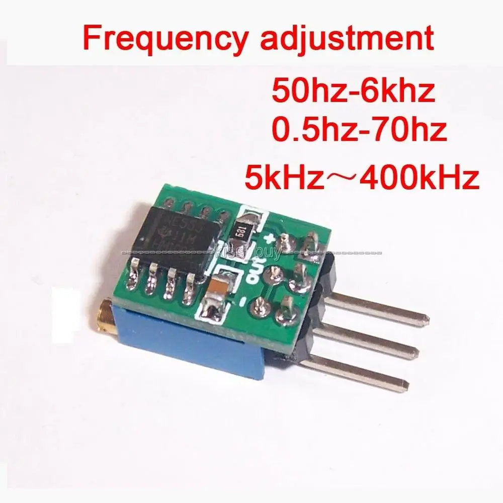 DC 5V-15V NE555 square wave output module oscillator adjustable frequency pulse generator signal source 12V