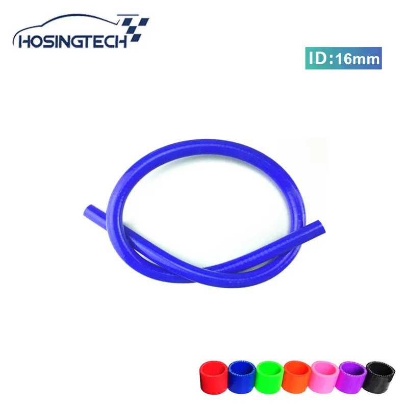 HOSINGTECH-Blue racing 3 Plys 1 Meter 0.63 Inch / 14mm Silicone Straight Hose