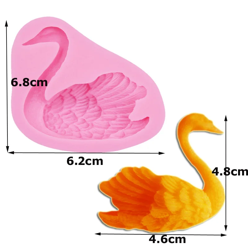 Swan Cake Molds Silicone Form For Baking Candy Chocolate Cookie Jelly Pudding Cupcakes Pastry Decoration Confectionery Moulds