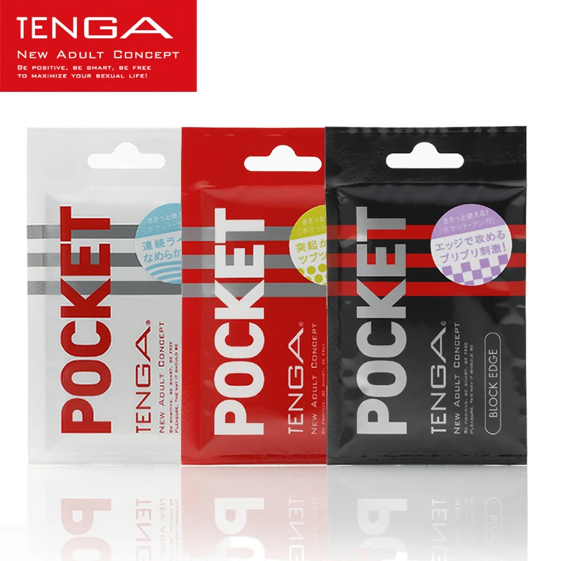 TENGA POCKET Male Masturbator Include Lubricant Three Different Sex Pussy Silicone Masturbatory Cup Sextoys Adults for Men